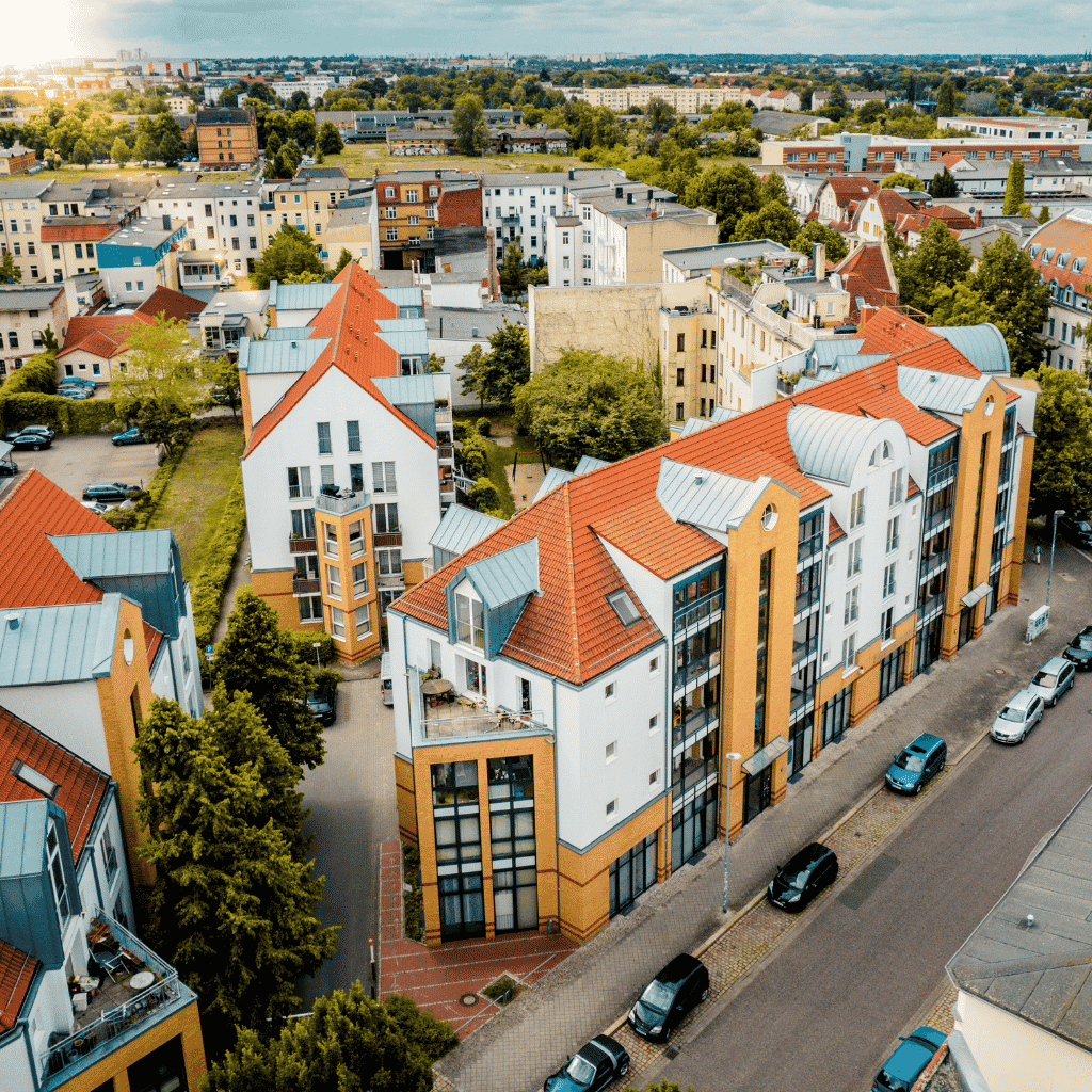 Bild der Lessing WG von außen - MEDILUX Pflege Magdeburg